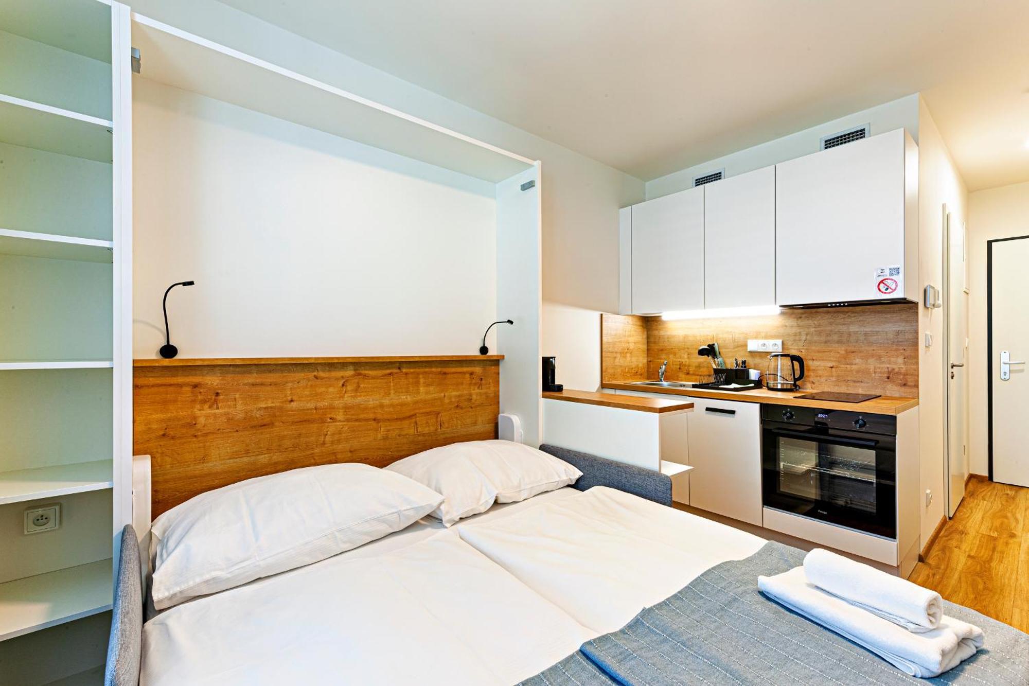 Kora Apartments Andel Prága Kültér fotó