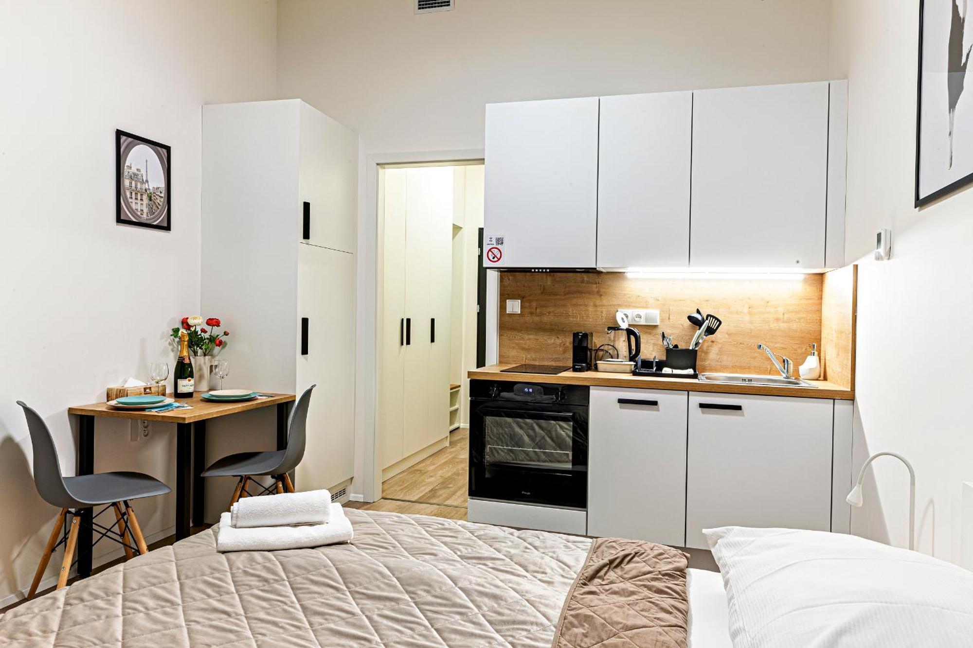Kora Apartments Andel Prága Kültér fotó