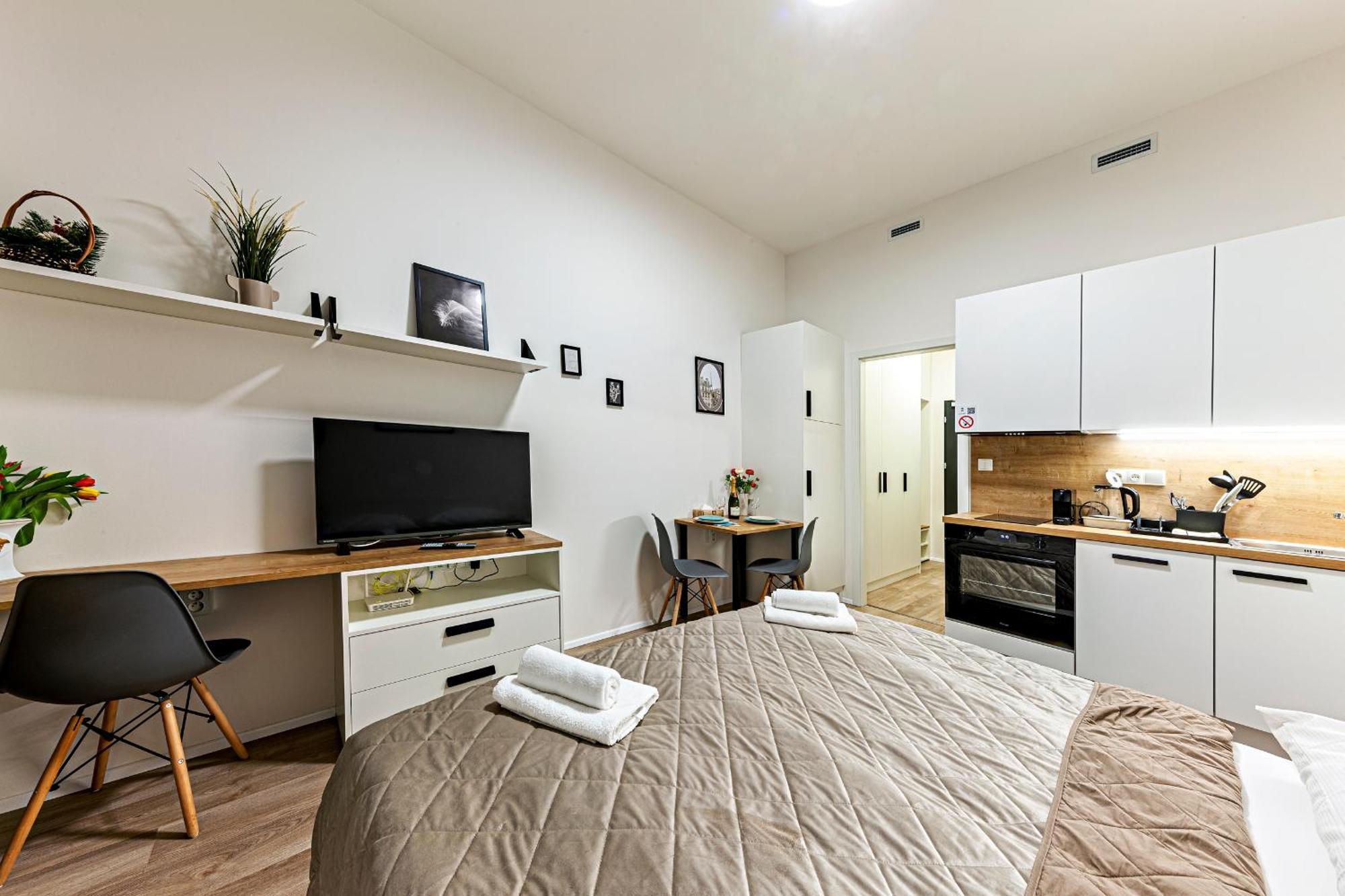Kora Apartments Andel Prága Kültér fotó