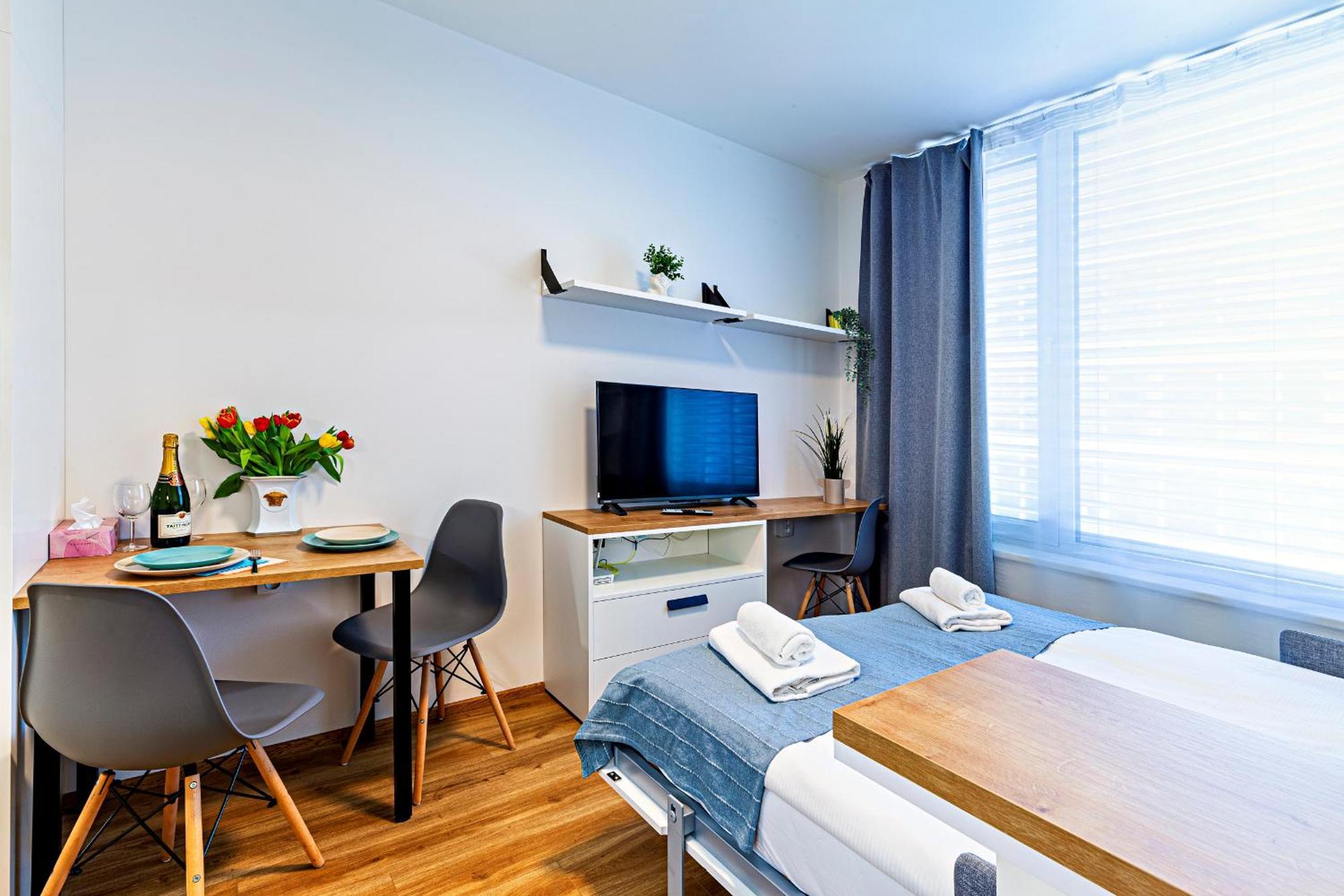 Kora Apartments Andel Prága Kültér fotó