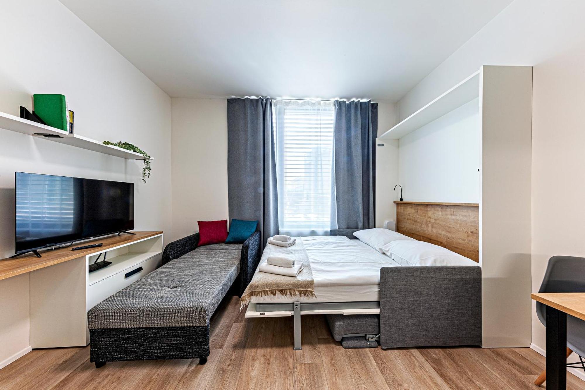 Kora Apartments Andel Prága Kültér fotó
