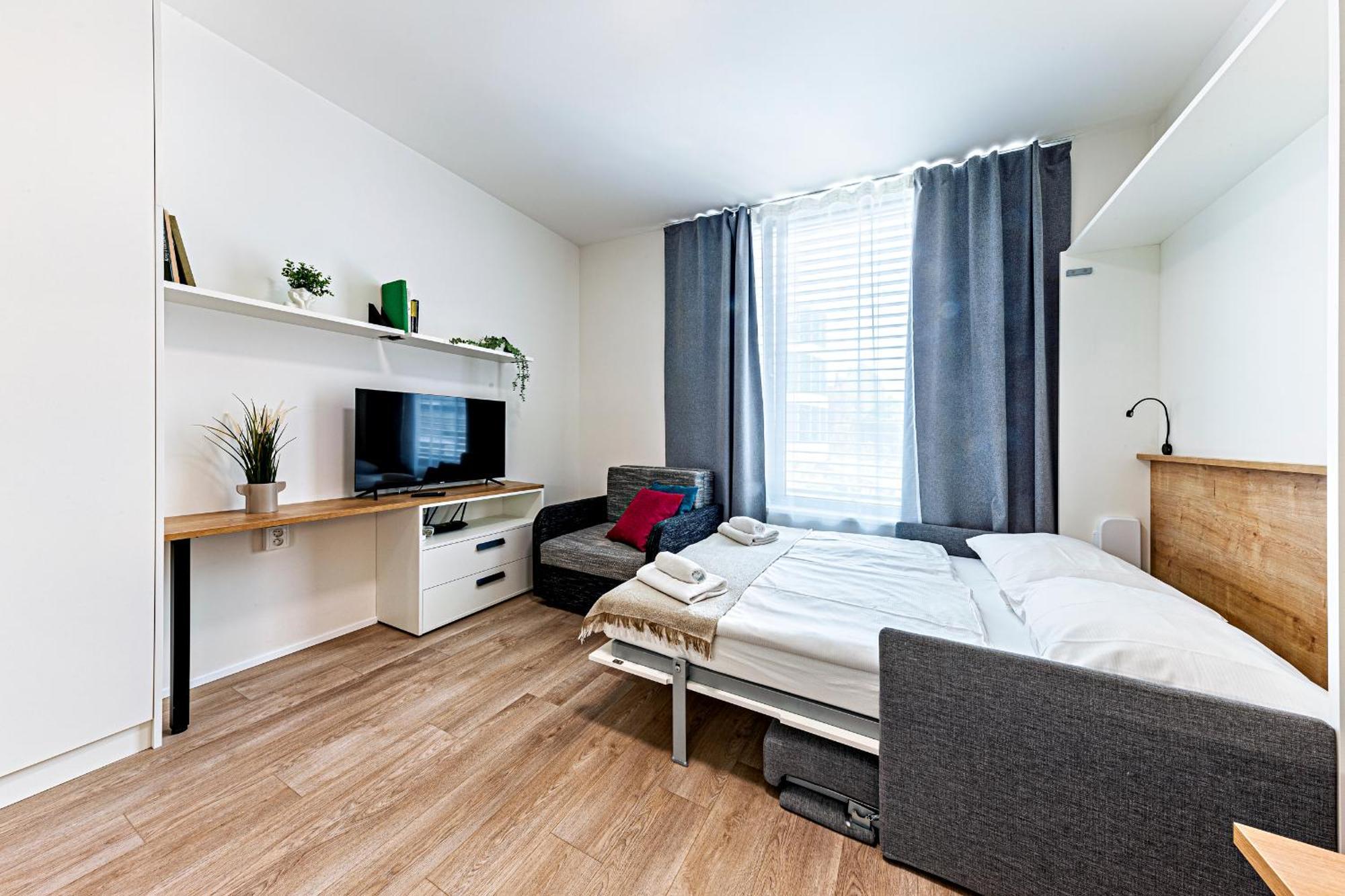 Kora Apartments Andel Prága Kültér fotó