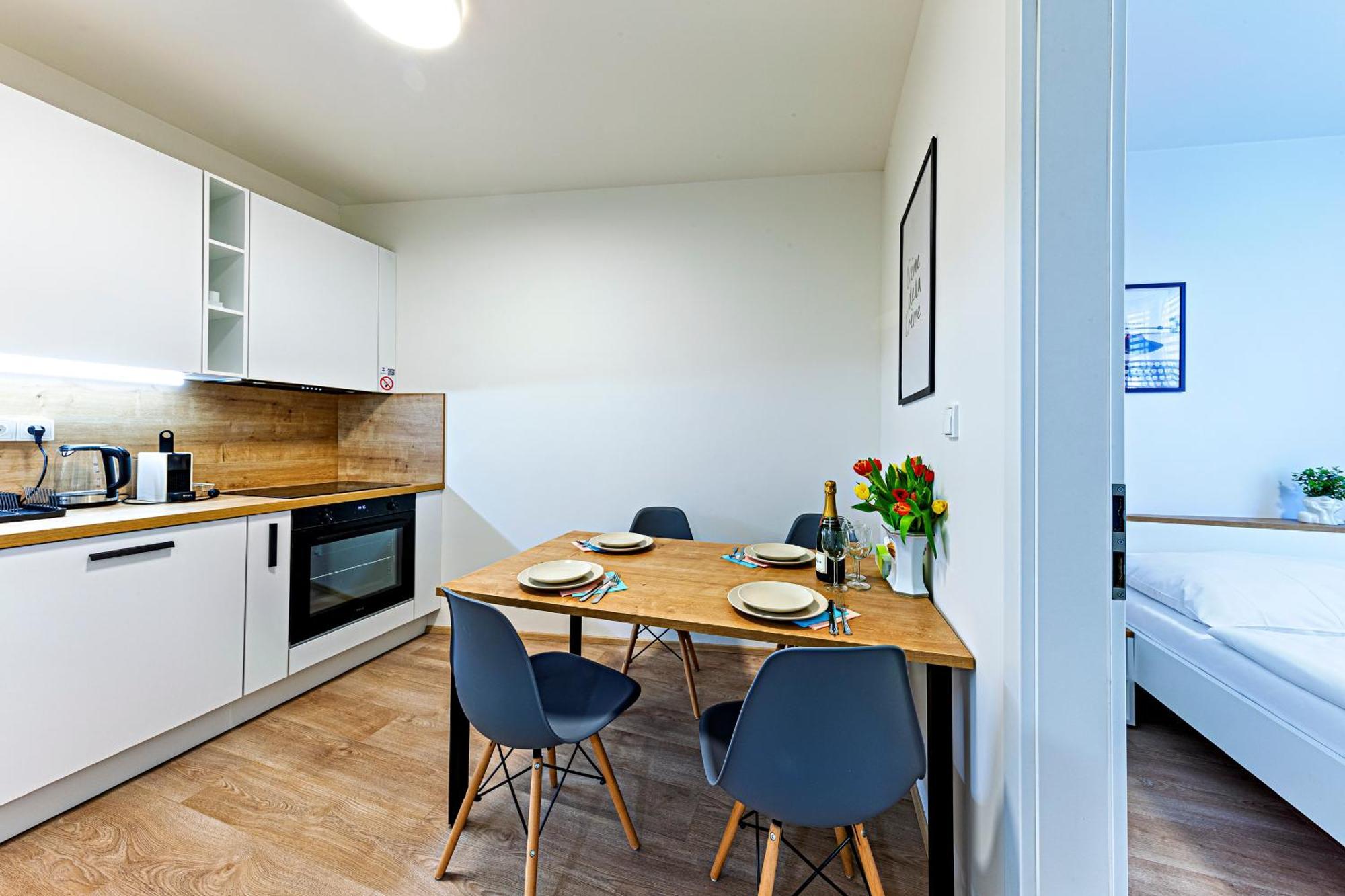 Kora Apartments Andel Prága Kültér fotó