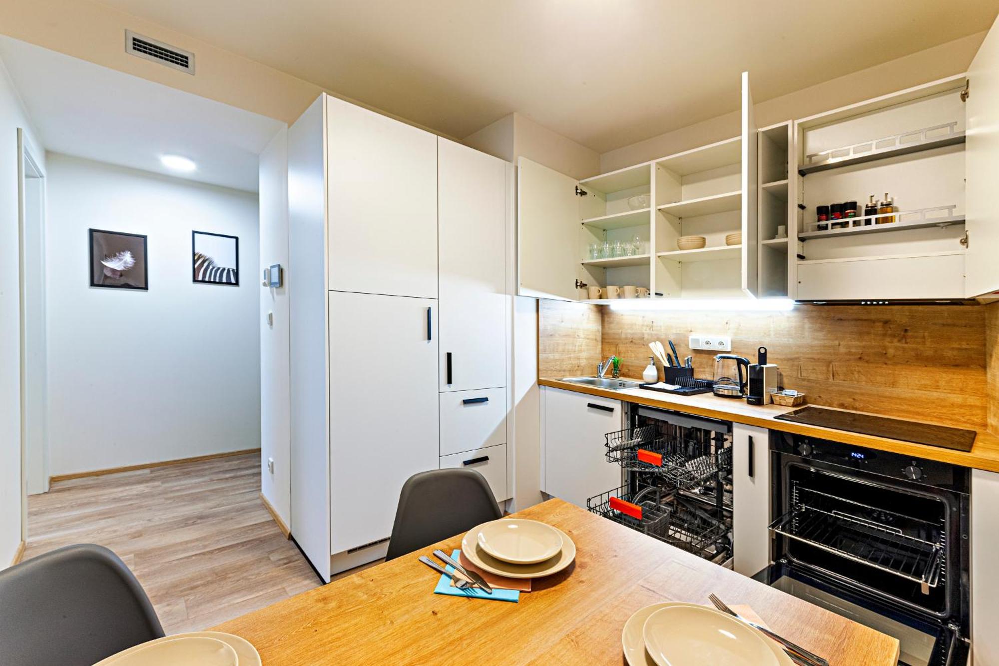 Kora Apartments Andel Prága Kültér fotó