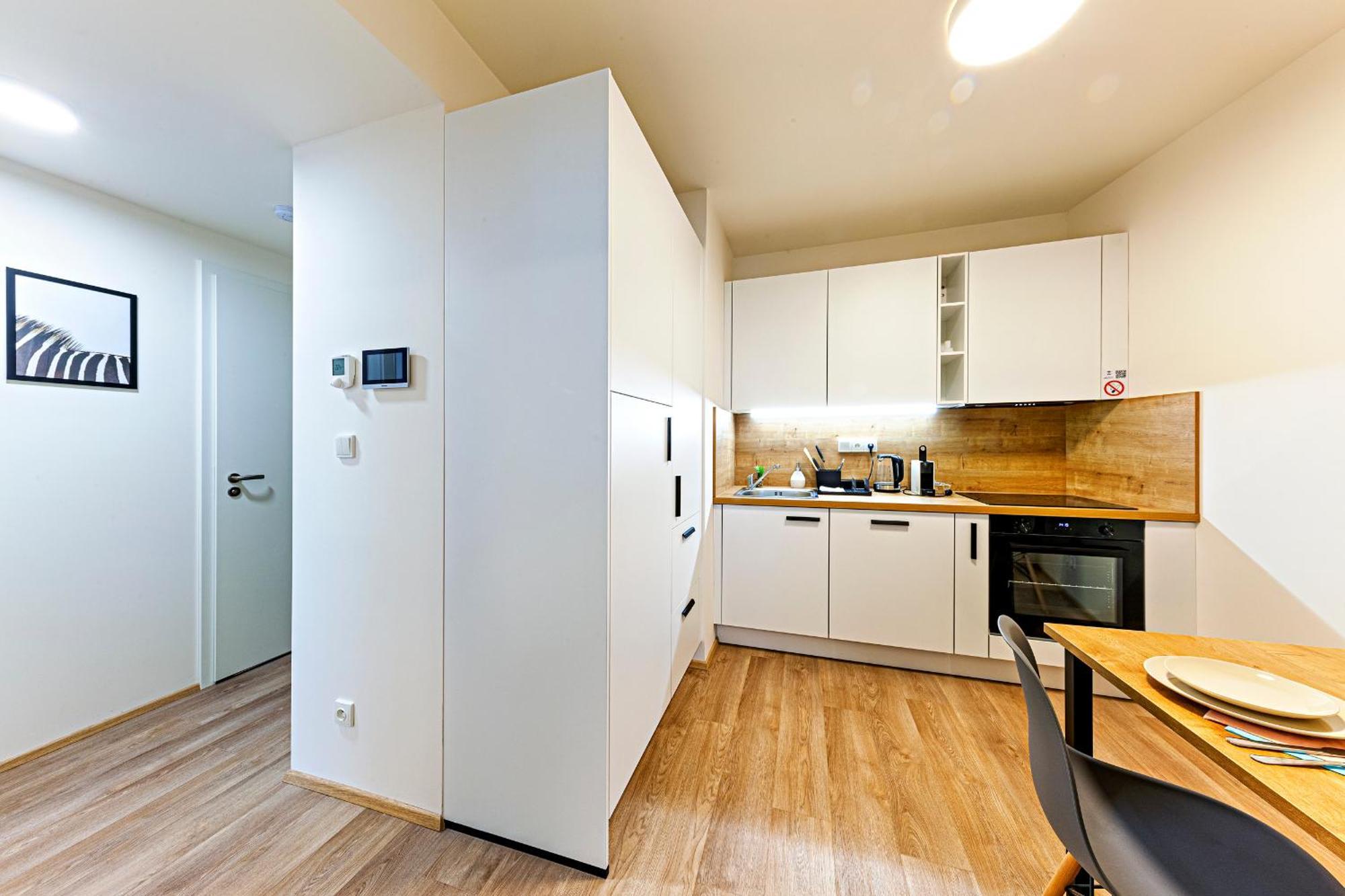 Kora Apartments Andel Prága Kültér fotó